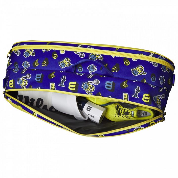 Wilson Minions 3.0 Team Racketbag 6R Blue / Yellow