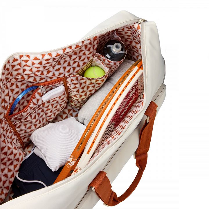 Wilson Roland Garros Large Duffel Bag 6R Cream / Clay