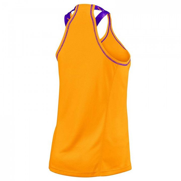 Wilson Sprint Print Mesh Boyfriend Tank Orange