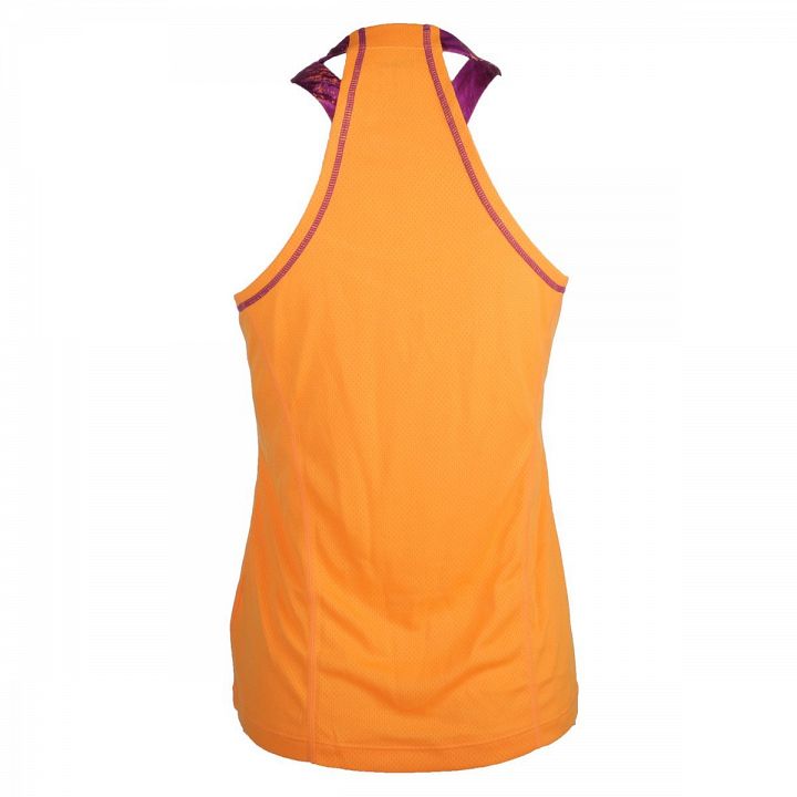 Wilson Sprint Print Mesh Boyfriend Tank Orange