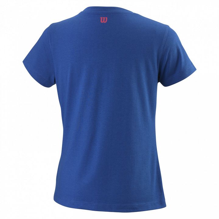 Wilson Girl's Tabby Tech Tee Mazarine Blue