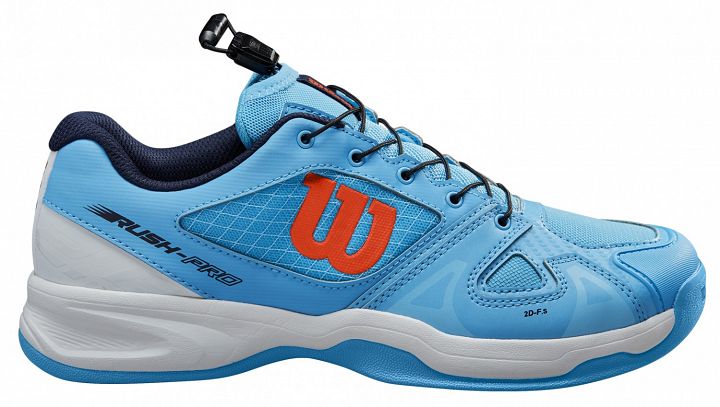 Wilson Rush Pro Junior QL Carpet Bonnie Blue / White / Tangerine