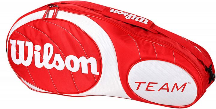 Wilson Team 6PK Bag Czerwono-Biała