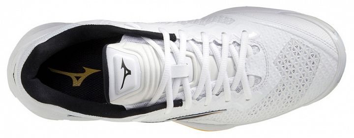 Mizuno Wave Stealth V White  / Black / Lemon Chrome