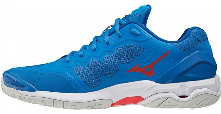 Mizuno Wave Stealth V French Blue / White / Ignition Red