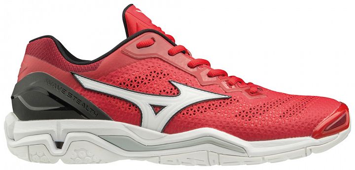 Mizuno Wave Stealth V Tomato / White