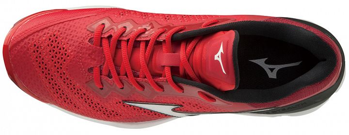 Mizuno Wave Stealth V Tomato / White