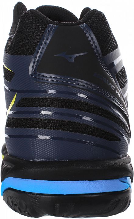 Mizuno Wave Hurricane 3 Mid Blue Yellow