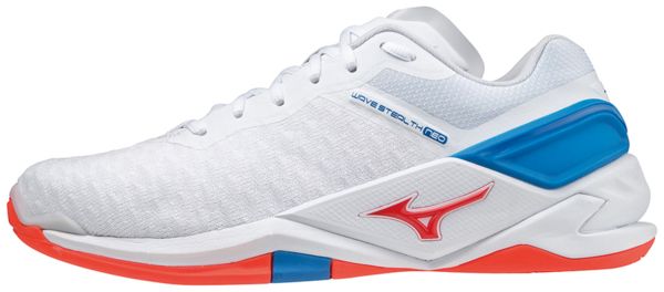 Mizuno Wave Stealth NEO White / Ignition Red / French Blue