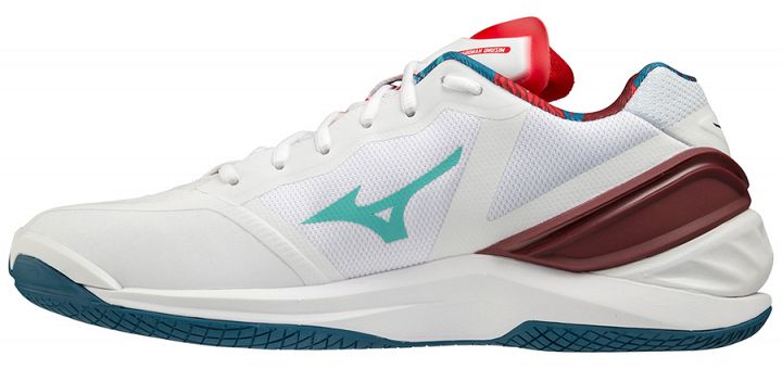 Mizuno Wave Stealth NEO White / High Visibility / Maroccan Blue