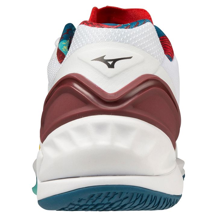 Mizuno Wave Stealth NEO White / High Visibility / Maroccan Blue