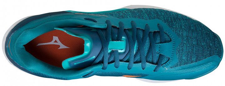 Mizuno Wave Stealth NEO Harbor Blue / Firecracker / Ceramic