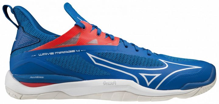 Mizuno Wave Mirage 4 French Blue / White / Ignition Red