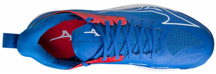 Mizuno Wave Mirage 4 French Blue / White / Ignition Red