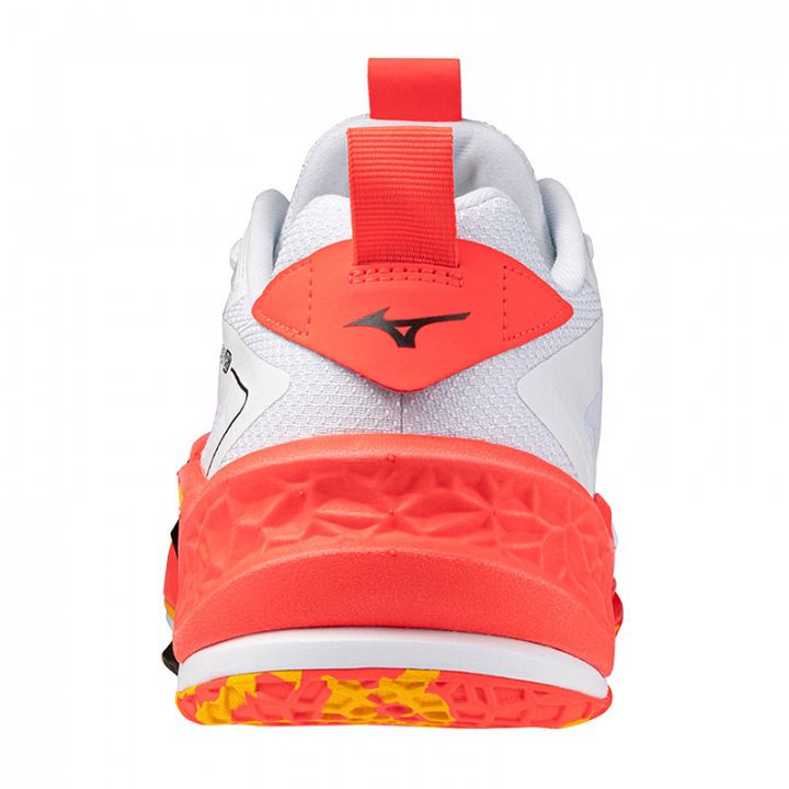 Mizuno Wave Stealth Neo 2 White / Fiery Coral / Citrus