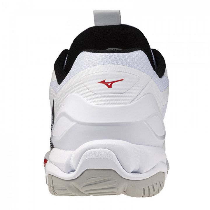 Mizuno Wave Stealth 6 White / Black / Fiery Red