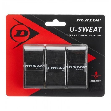 Dunlop U-Sweat Overgrip Black 3szt.