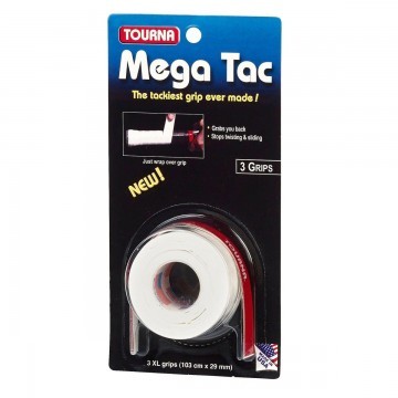 Tourna Mega Tac XL 3Pack White