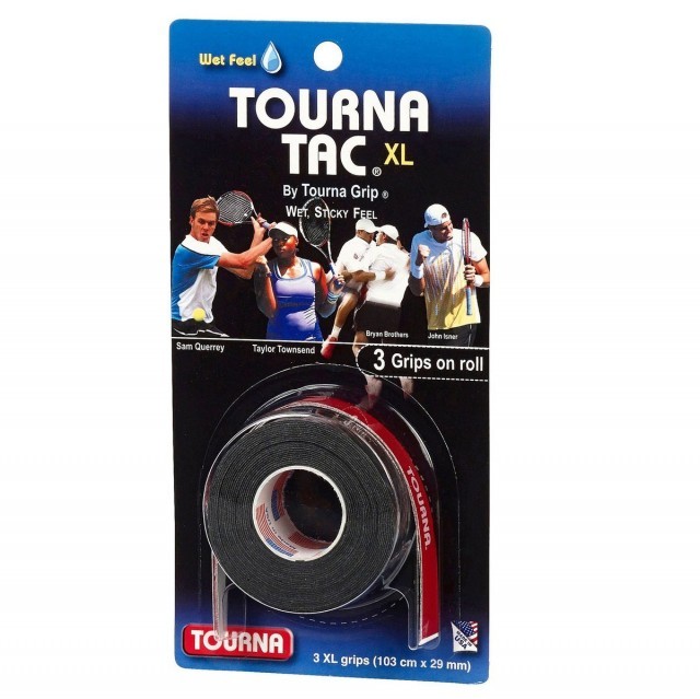 Tourna Tac XL 3Pack Black