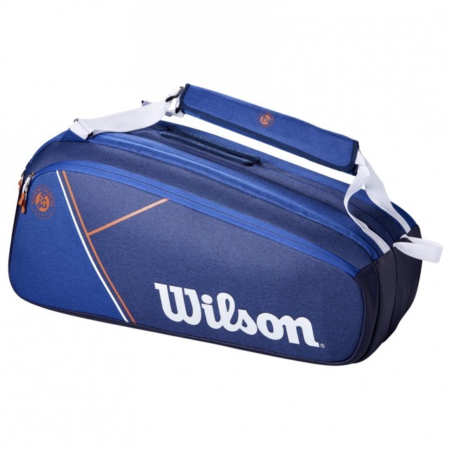 Wilson Roland Garros Super Tour Thermobag 9R Blue / White / Clay