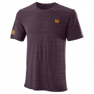 Wilson Kaos Rapide Crew Men's T-Shirt Brown