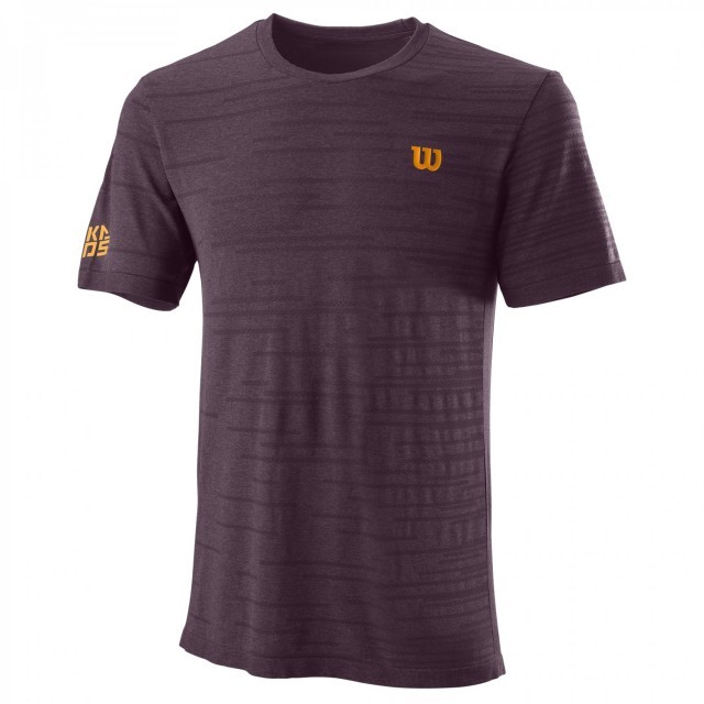 Wilson Kaos Rapide Crew Men's T-Shirt Brown